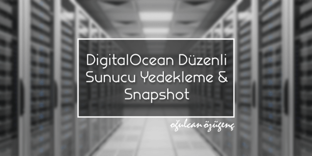 DigitalOcean Düzenli Sunucu Yedekleme & Snapshot