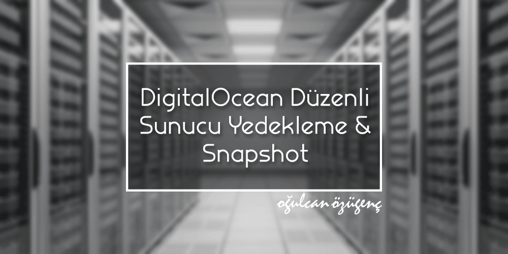 DigitalOcean Düzenli Sunucu Yedekleme & Snapshot