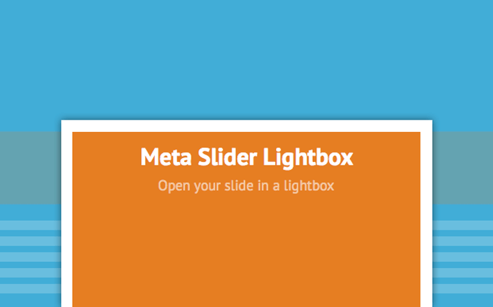En İyi WordPress Eklentileri – Meta Slider Lightbox