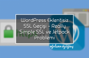 WordPress Eklentisiz SSL Geçişi - Really Simple SSL ve Jetpack Problemi